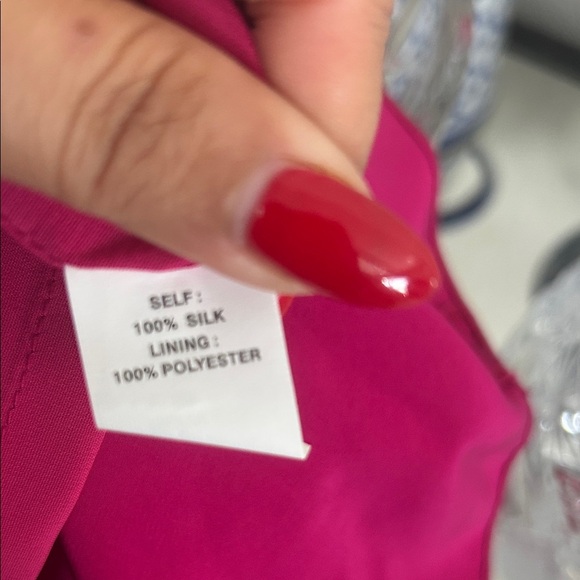 Phoebe Couture Designer Pink Silk Strapless Silk Dress 8 - Picture 7 of 7